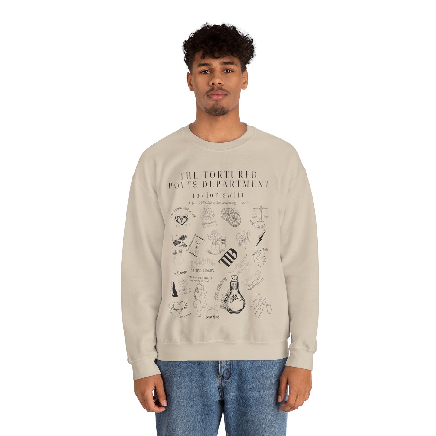 Taylor Swift TTPD Tracklist Sweatshirt