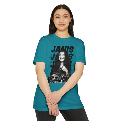Janis Joplin T-shirt CVC Teal