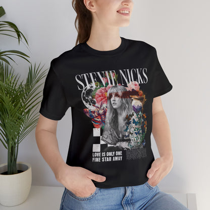 Stevie Nicks Unisex Jersey T-Shirt Black