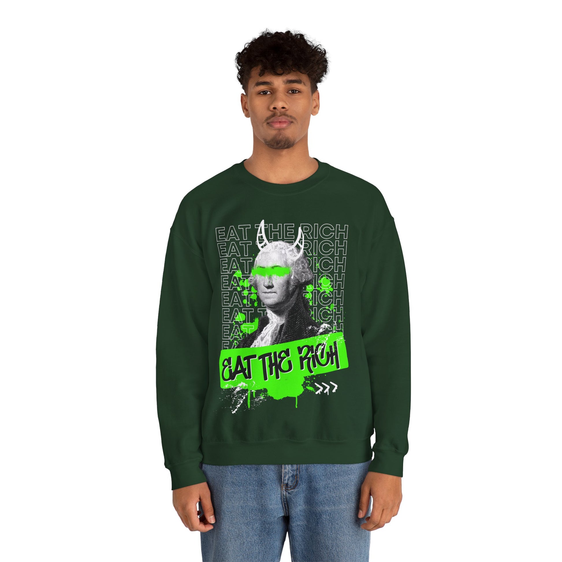 Eat the Rich Graffiti Sweatshirt