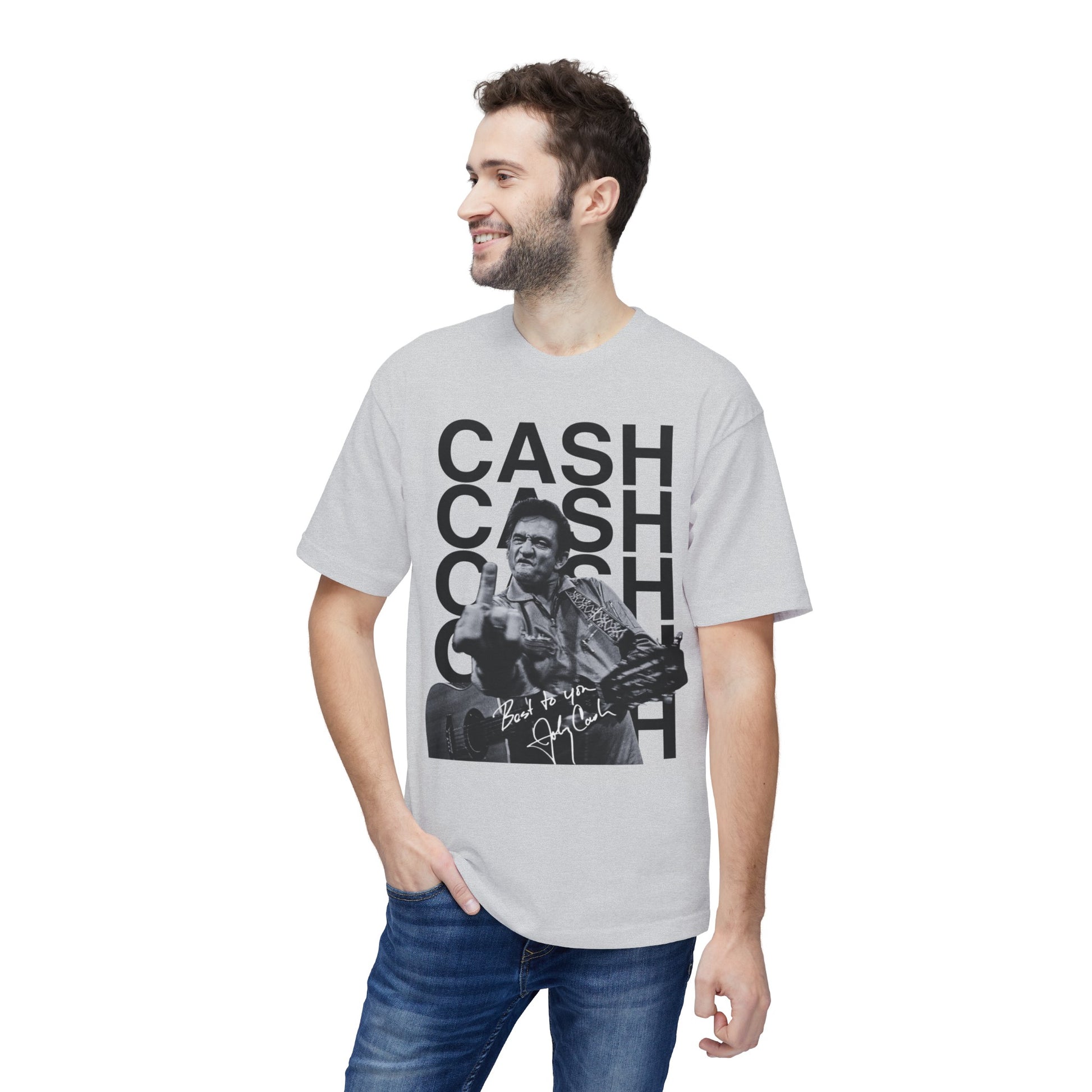 Johnny Cash T-shirt Dark Ash