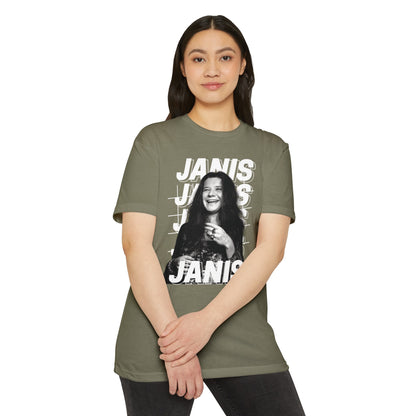 Janis Joplin T-shirt CVC Light Olive