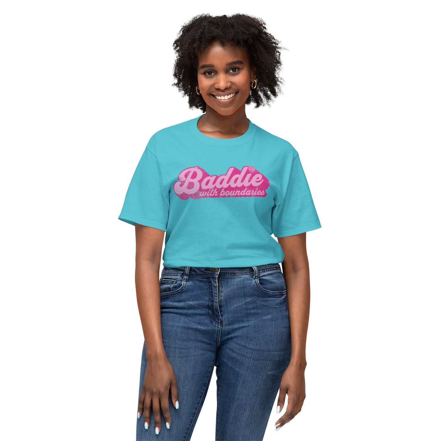 Baddie With Boundaries T-shirt Scuba Blue