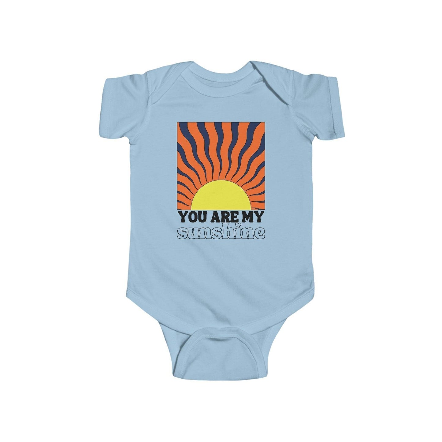 You are My Sunshine Infant Onesie Light Blue