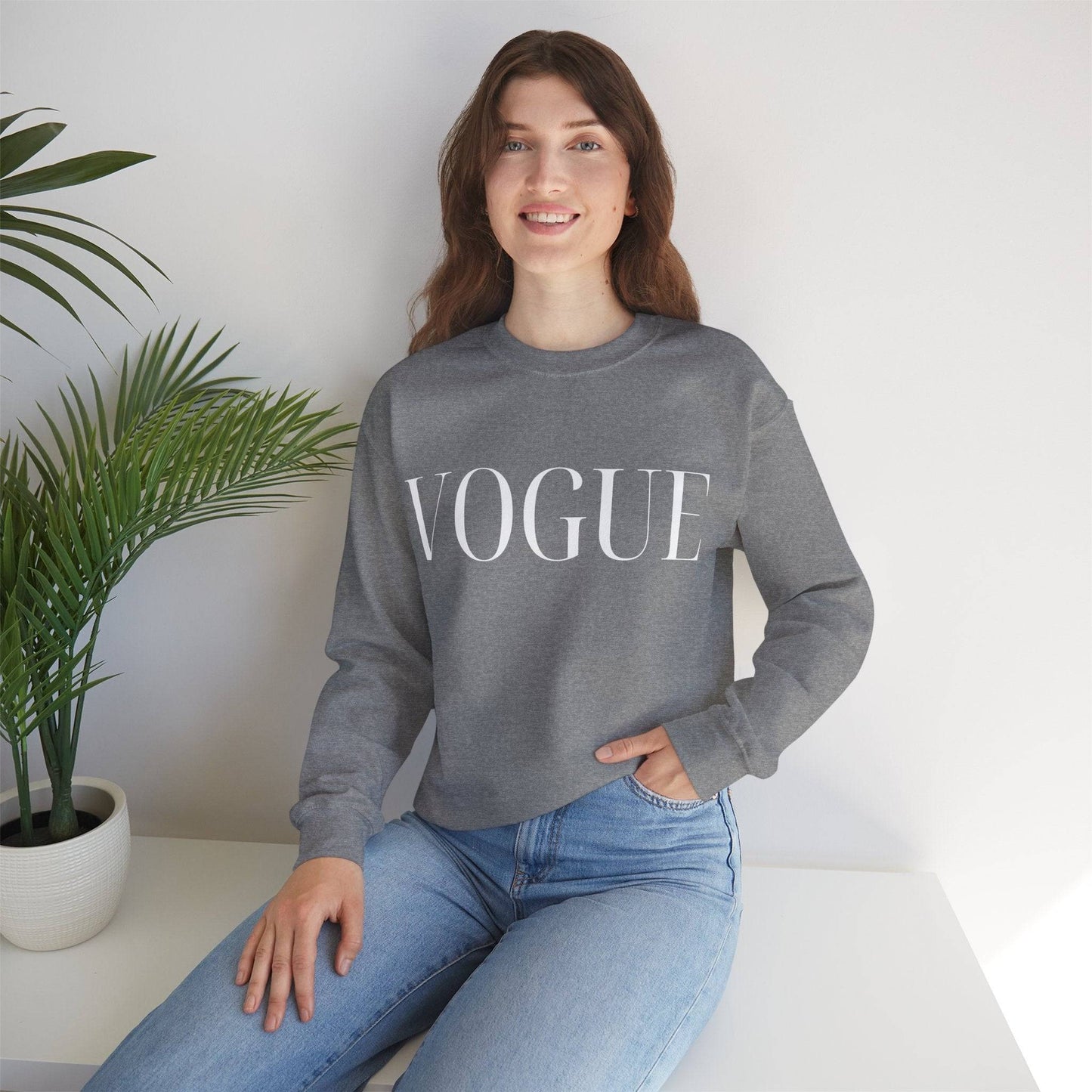 Vogue Crewneck Sweatshirt Graphite Heather