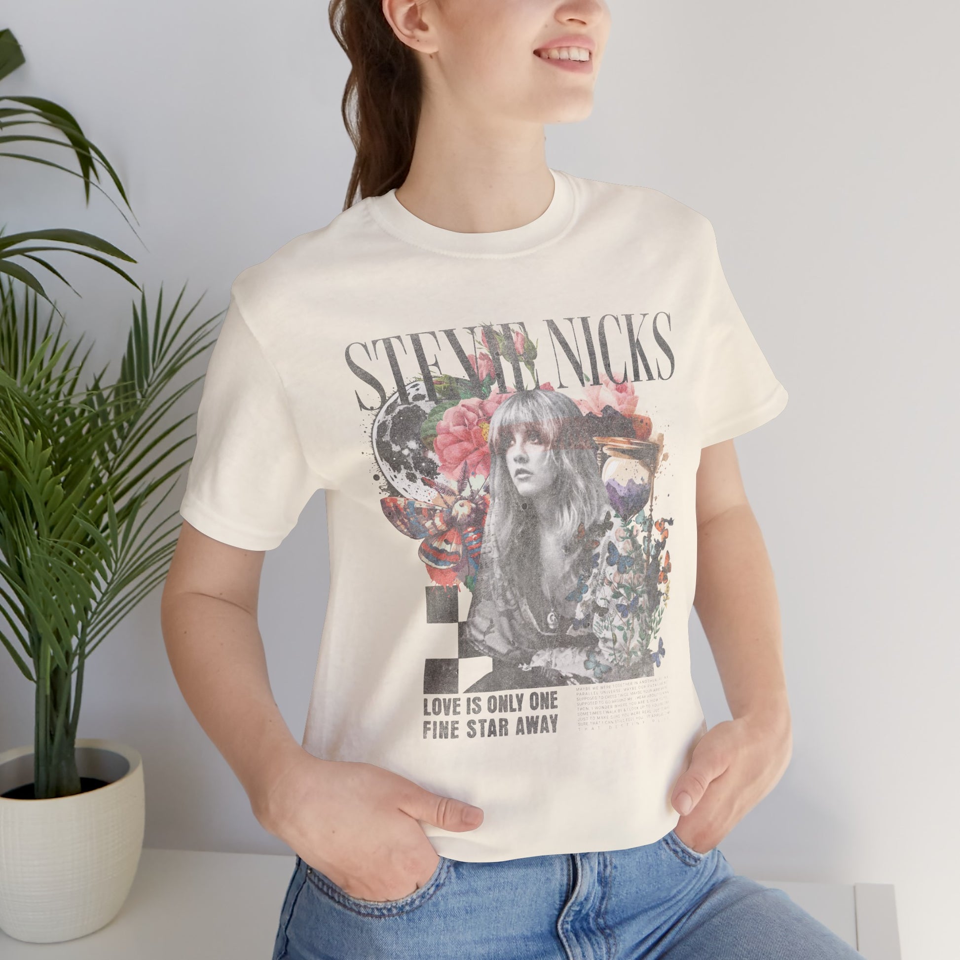 Stevie Nicks Unisex Jersey T-Shirt Natural