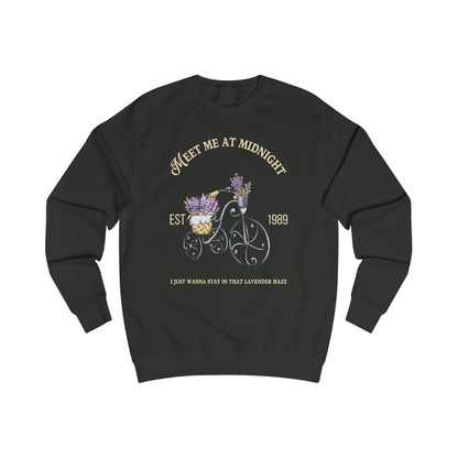 Taylor Swift Lavender Haze Sweatshirt Jet Black