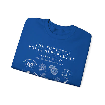 Taylor Swift TTPD Tracklist Sweatshirt Royal