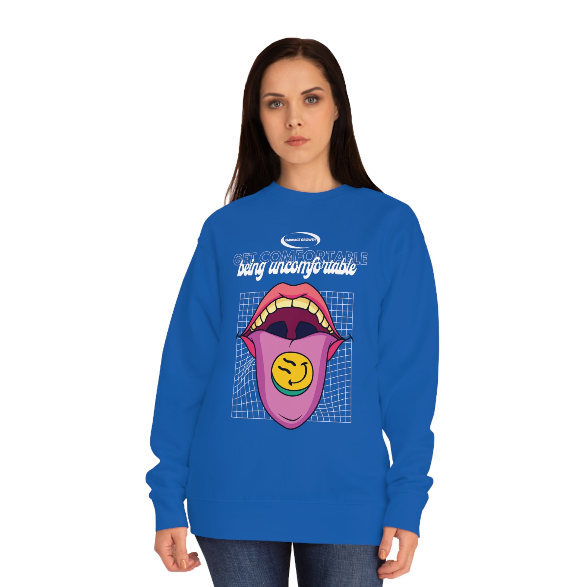 Get Comfortable Being Uncomfortable Sweatshirt Team Royal