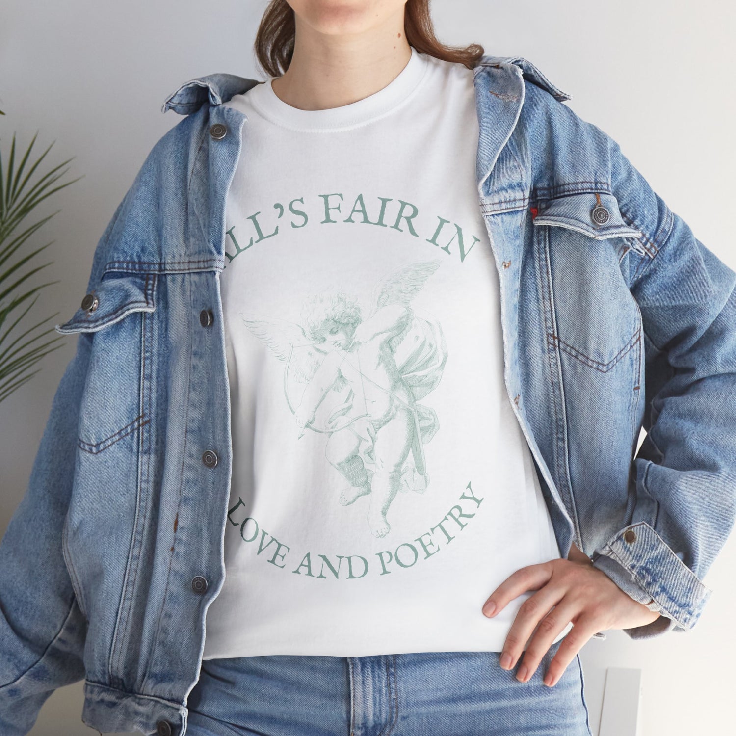 All's Fair in Love and Poetry T-Shirt White