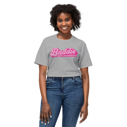 Baddie With Boundaries T-shirt Athletic Heather