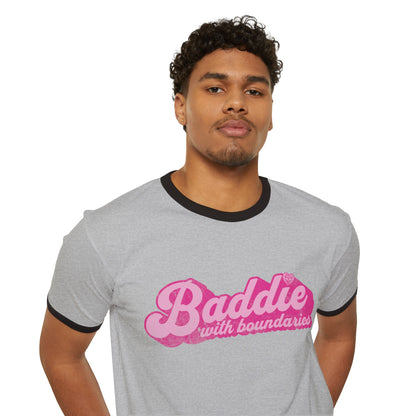 Baddie with Boundaries Ringer T-Shirt