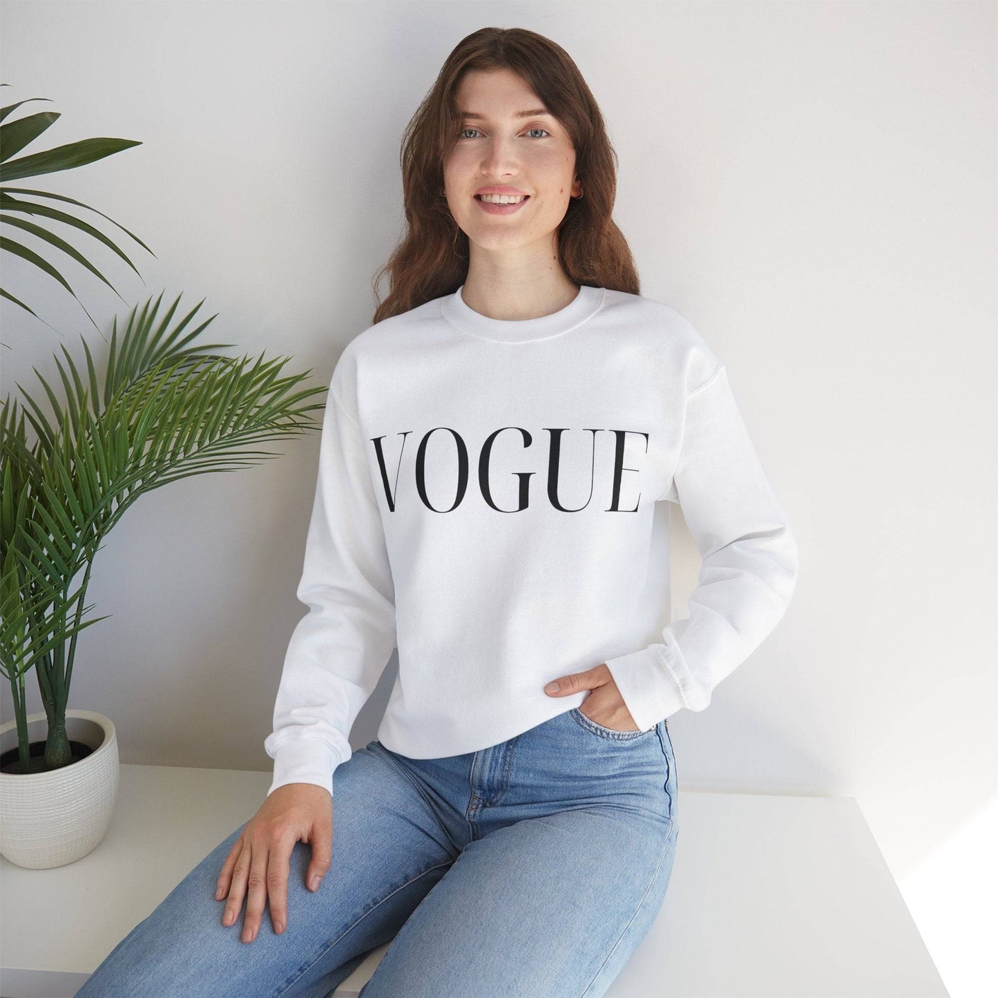 Vogue Crewneck Sweatshirt White