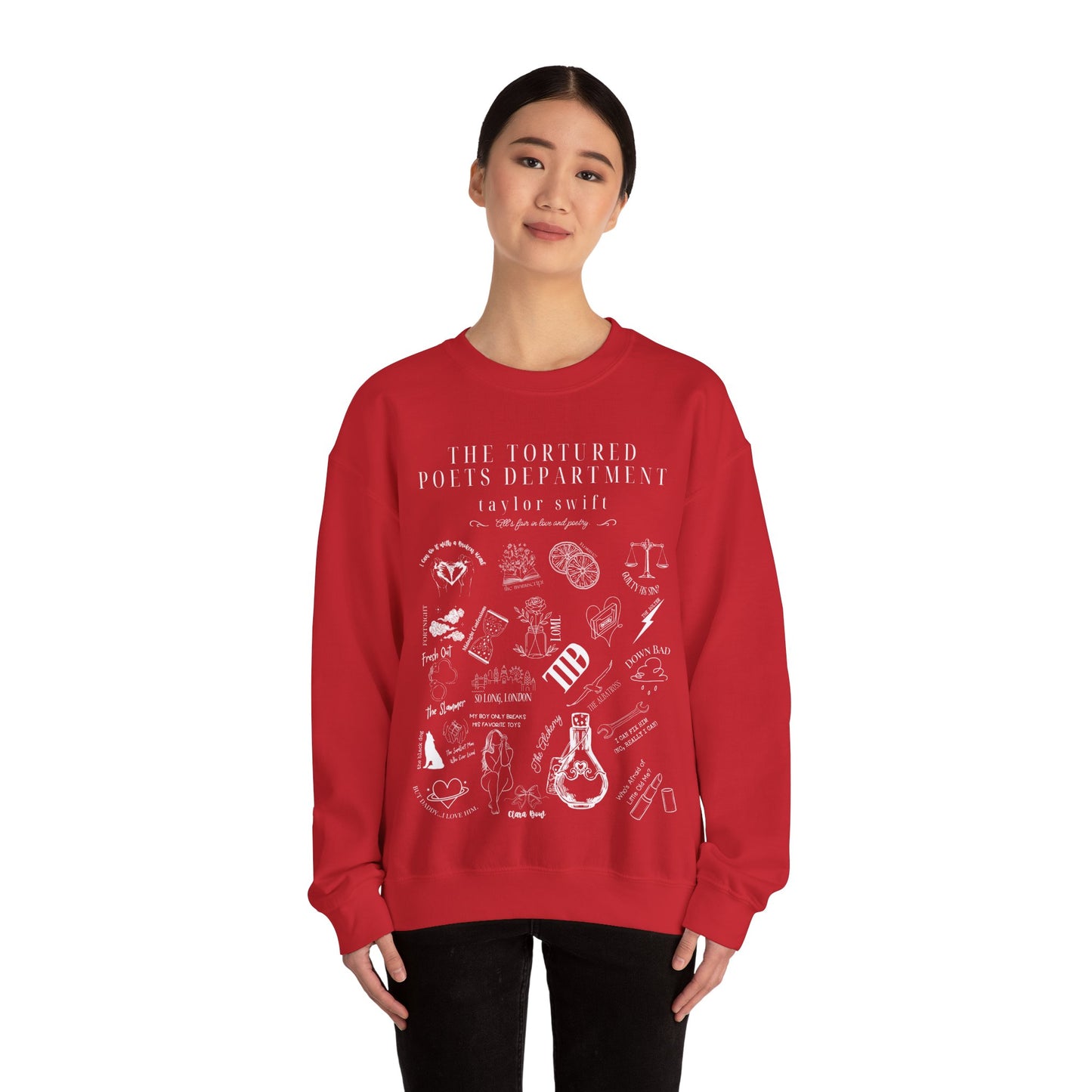 Taylor Swift TTPD Tracklist Sweatshirt