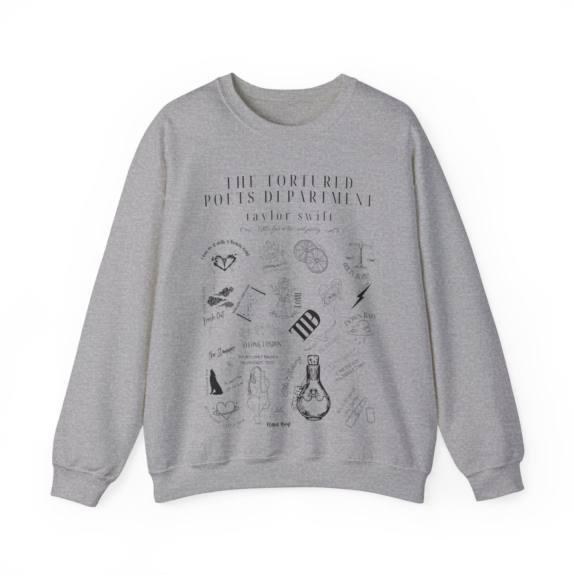 Taylor Swift TTPD Tracklist Sweatshirt