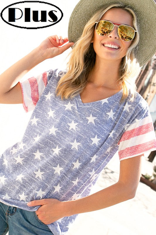 American Flag Plus T-shirt