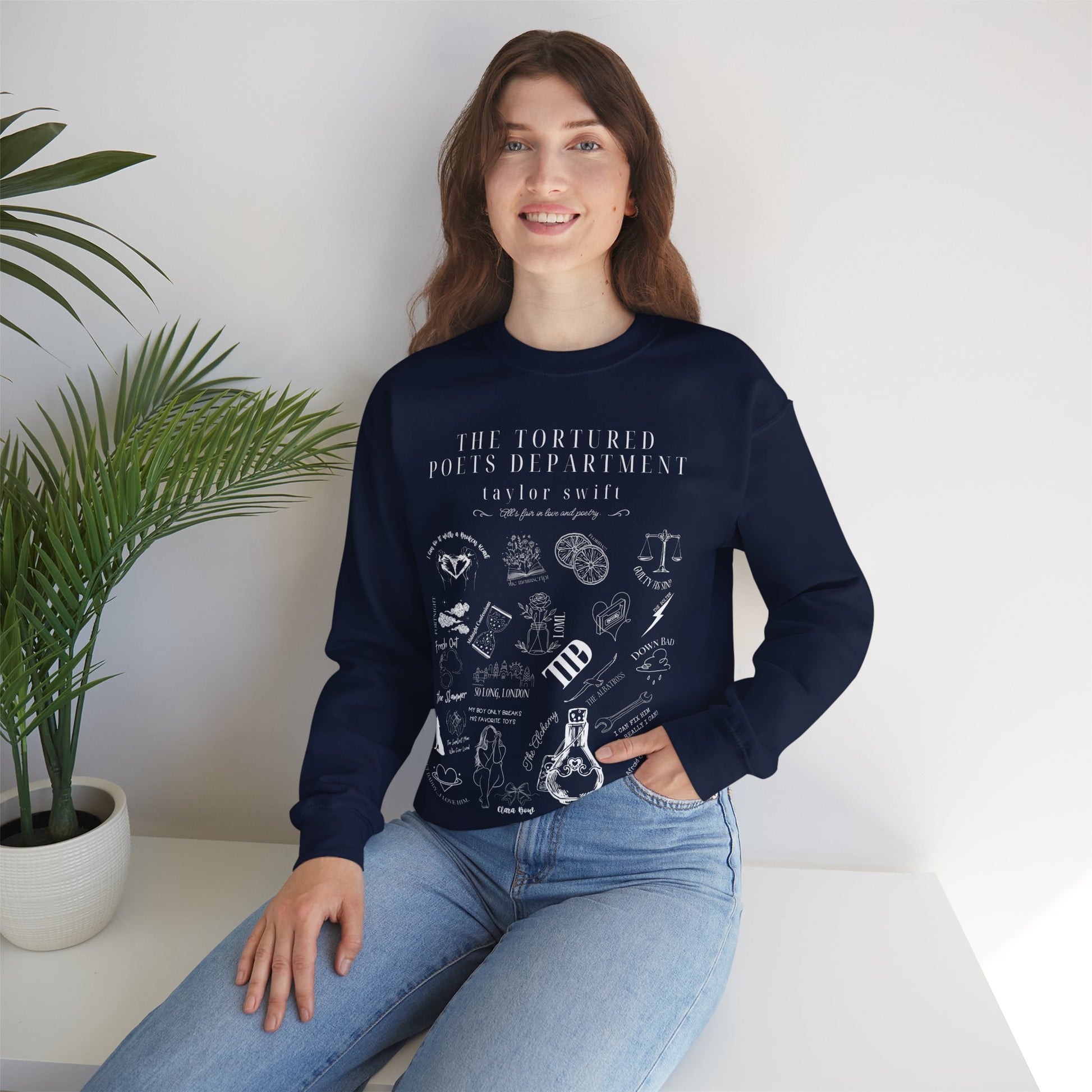 Taylor Swift TTPD Tracklist Sweatshirt