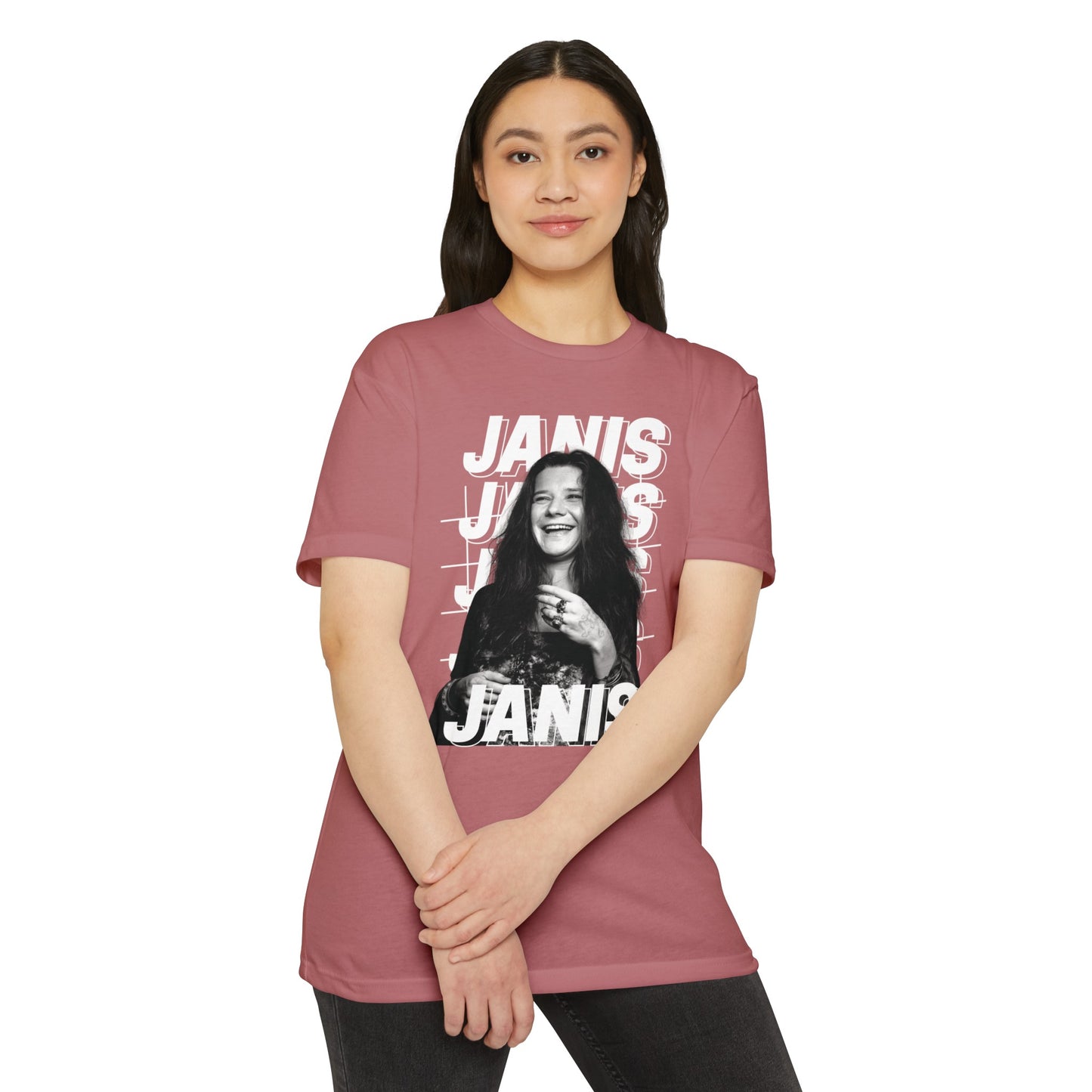 Janis Joplin T-shirt Heather Mauve