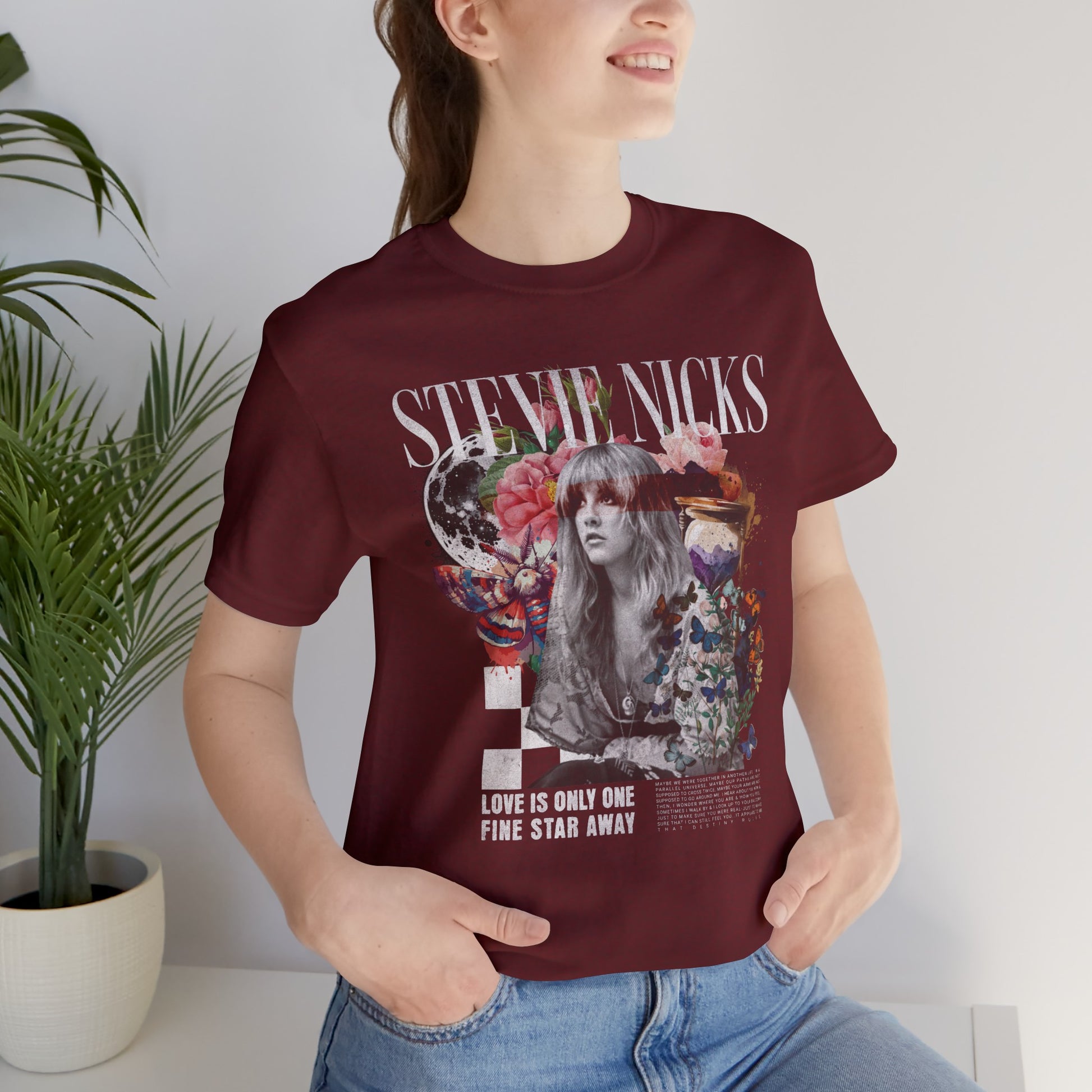 Stevie Nicks Unisex Jersey T-Shirt Heather Cardinal