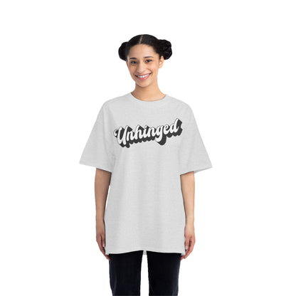 Retro "Unhinged" Oversized Graphic Tee Ash