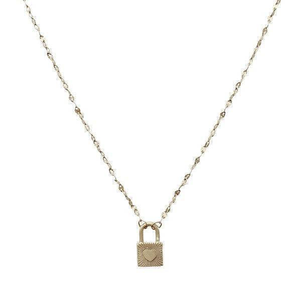 Love Locked Padlock Necklace