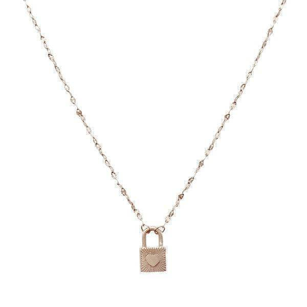 Love Locked Padlock Necklace