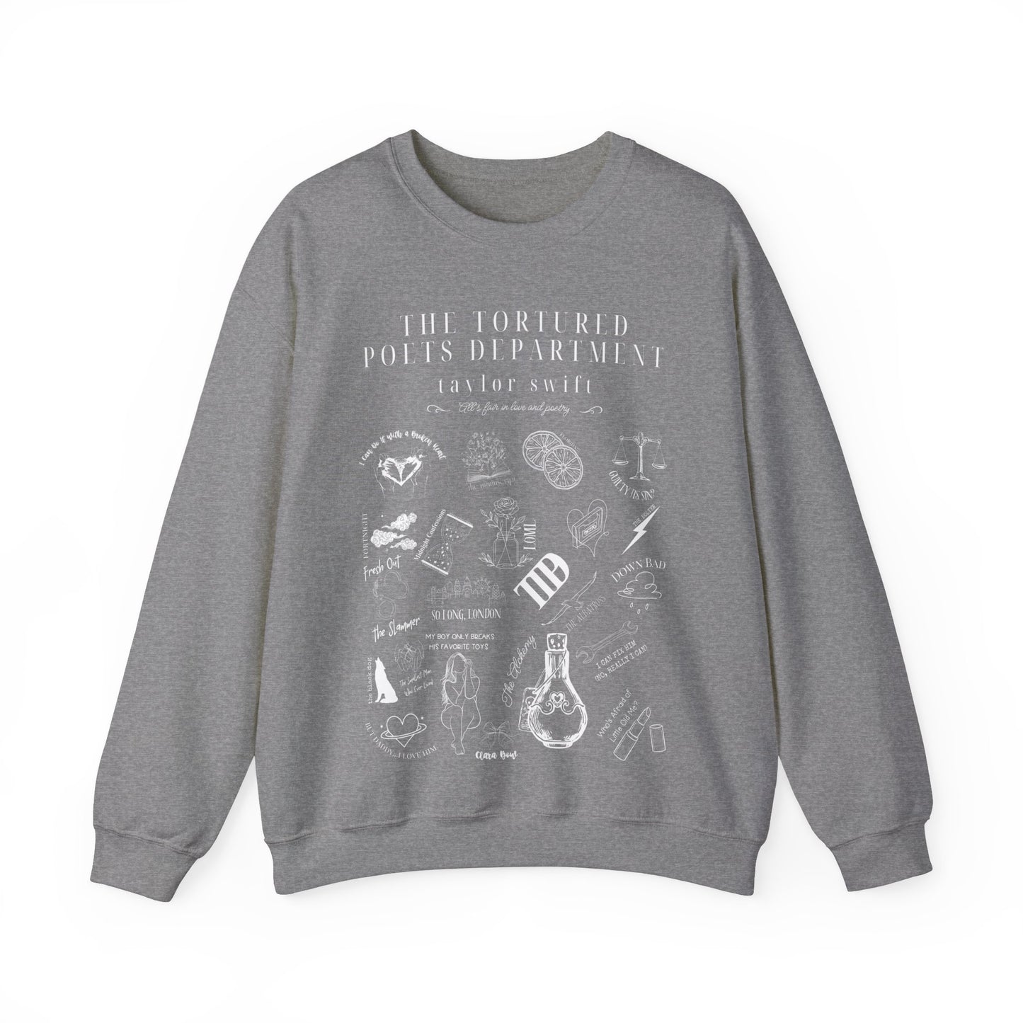 Taylor Swift TTPD Tracklist Sweatshirt