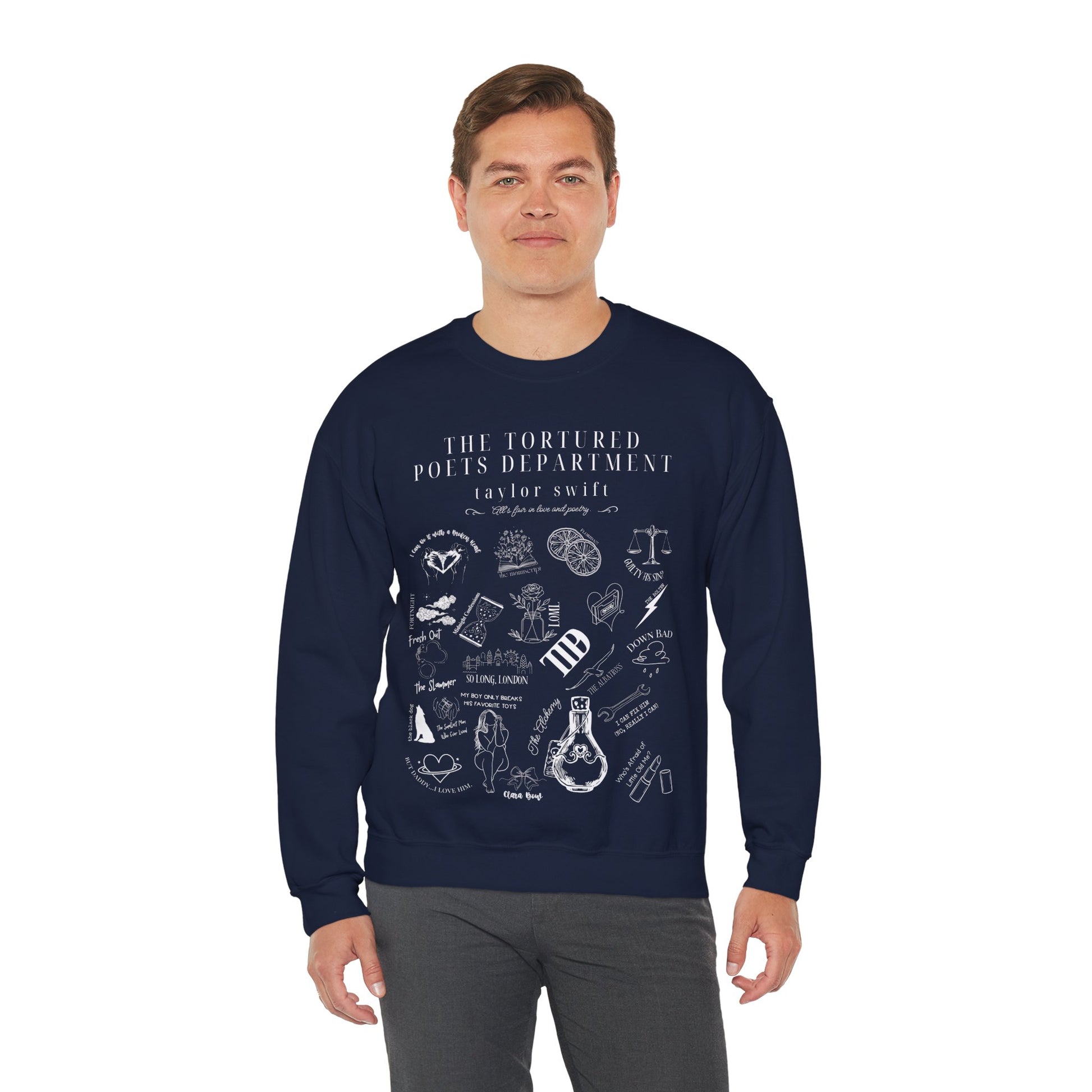 Taylor Swift TTPD Tracklist Sweatshirt