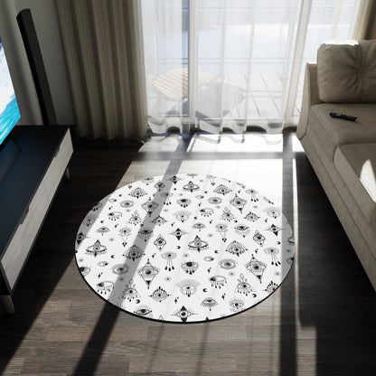 Round Evil Eye Area Rug