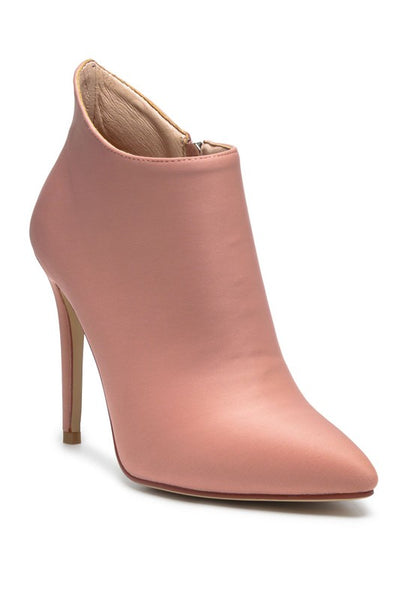 Melba Pointed Toe Silletto Boot Nude