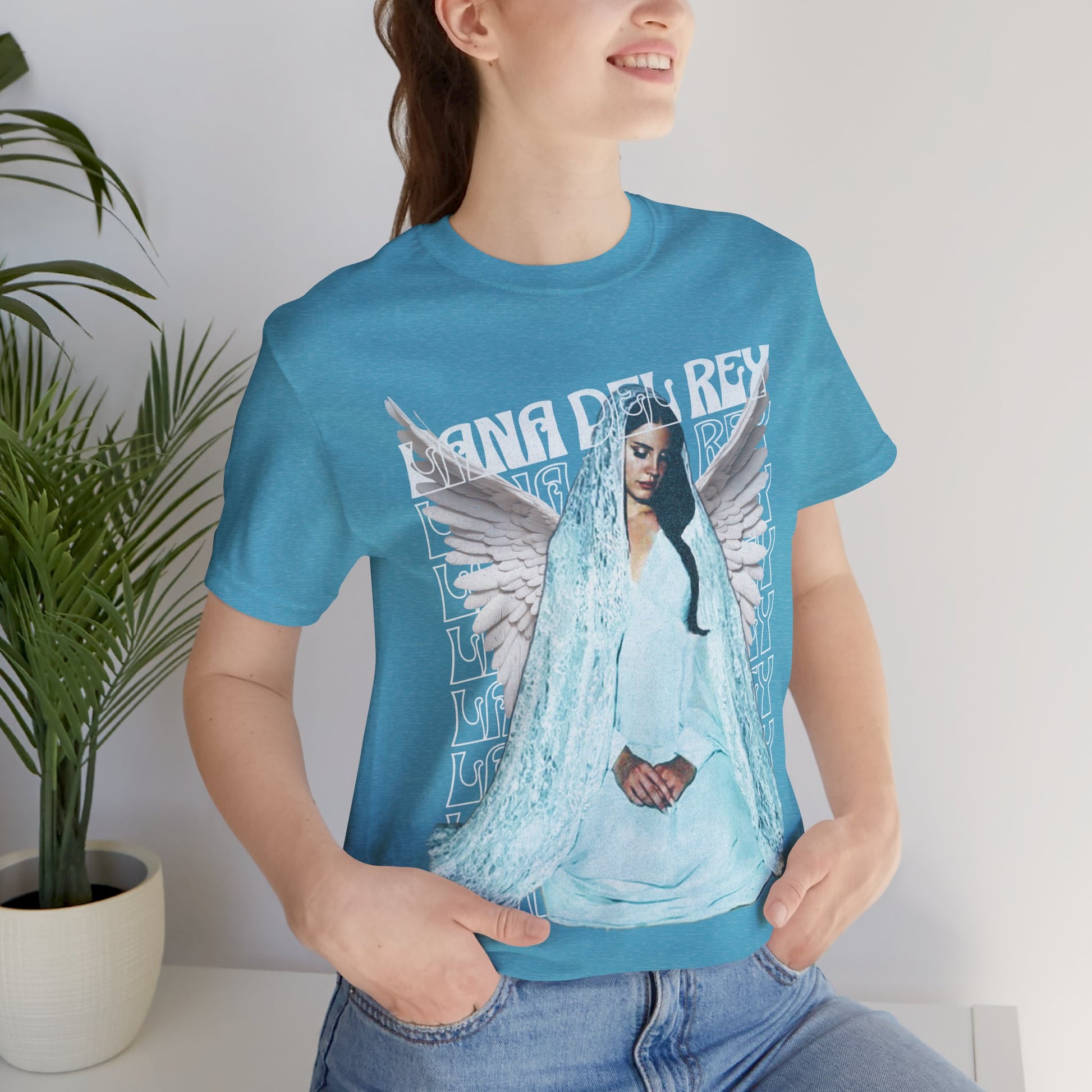 Lana Del Rey T-Shirt Heather Aqua