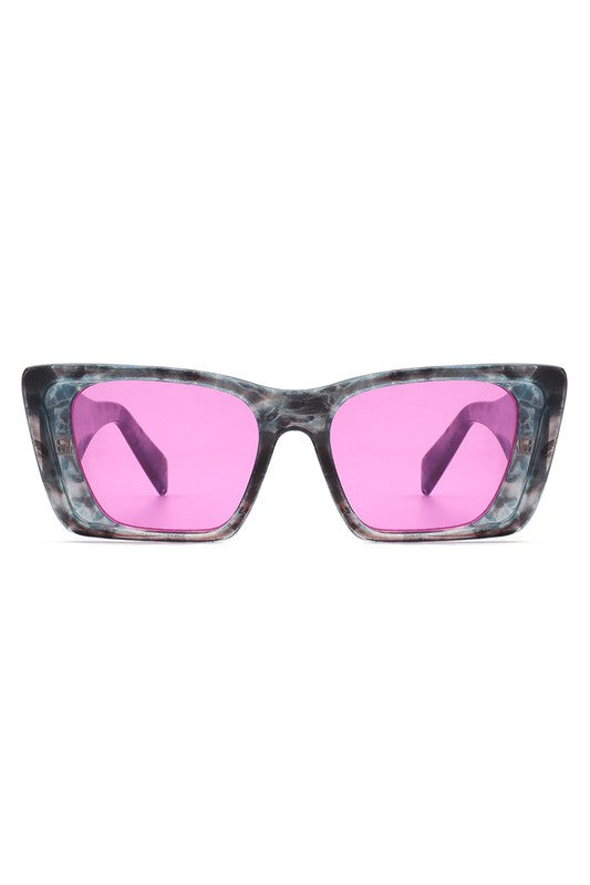 Fierce Feline Sunglasses Gray Marble Pink OneSize