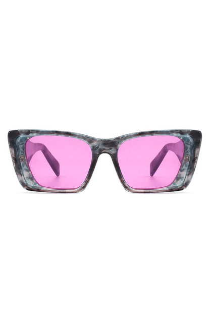 Fierce Feline Sunglasses Gray Marble Pink OneSize