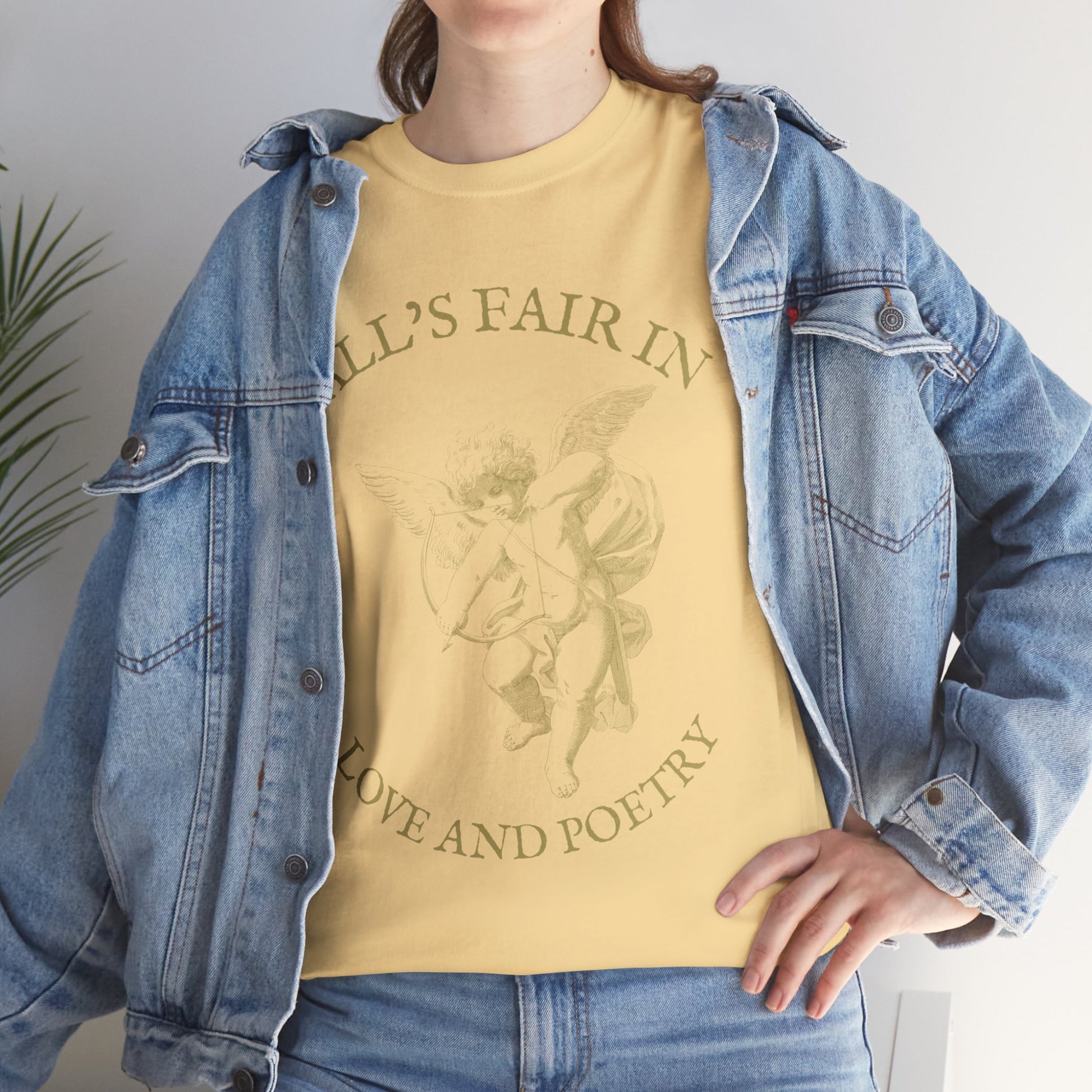 All's Fair in Love and Poetry T-Shirt Yellow Haze