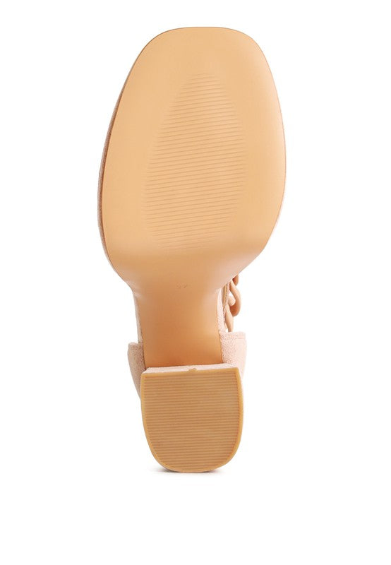 Golden Showstopper Microfiber High Heeled Sandals