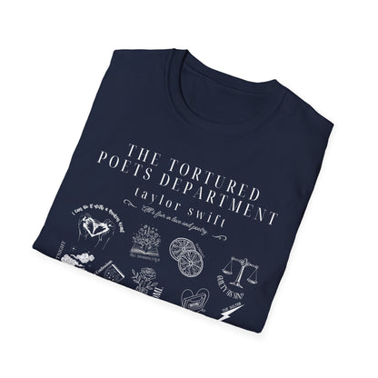 Taylor Swift TTPD Tracklist T-Shirt Navy