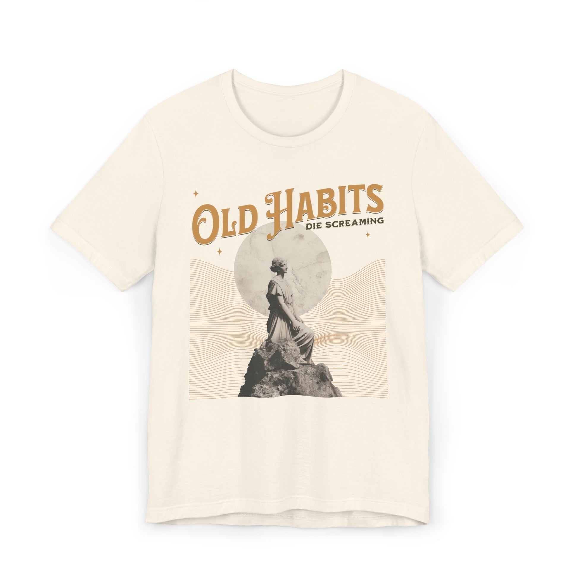 Old Habits Die Screaming T-Shirt Natural