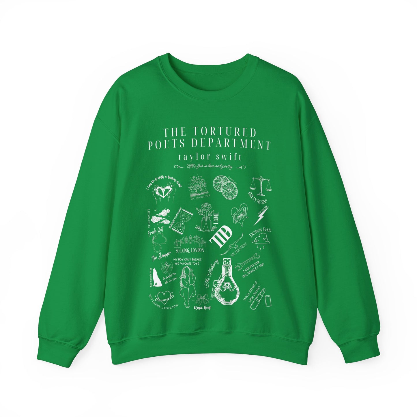 Taylor Swift TTPD Tracklist Sweatshirt