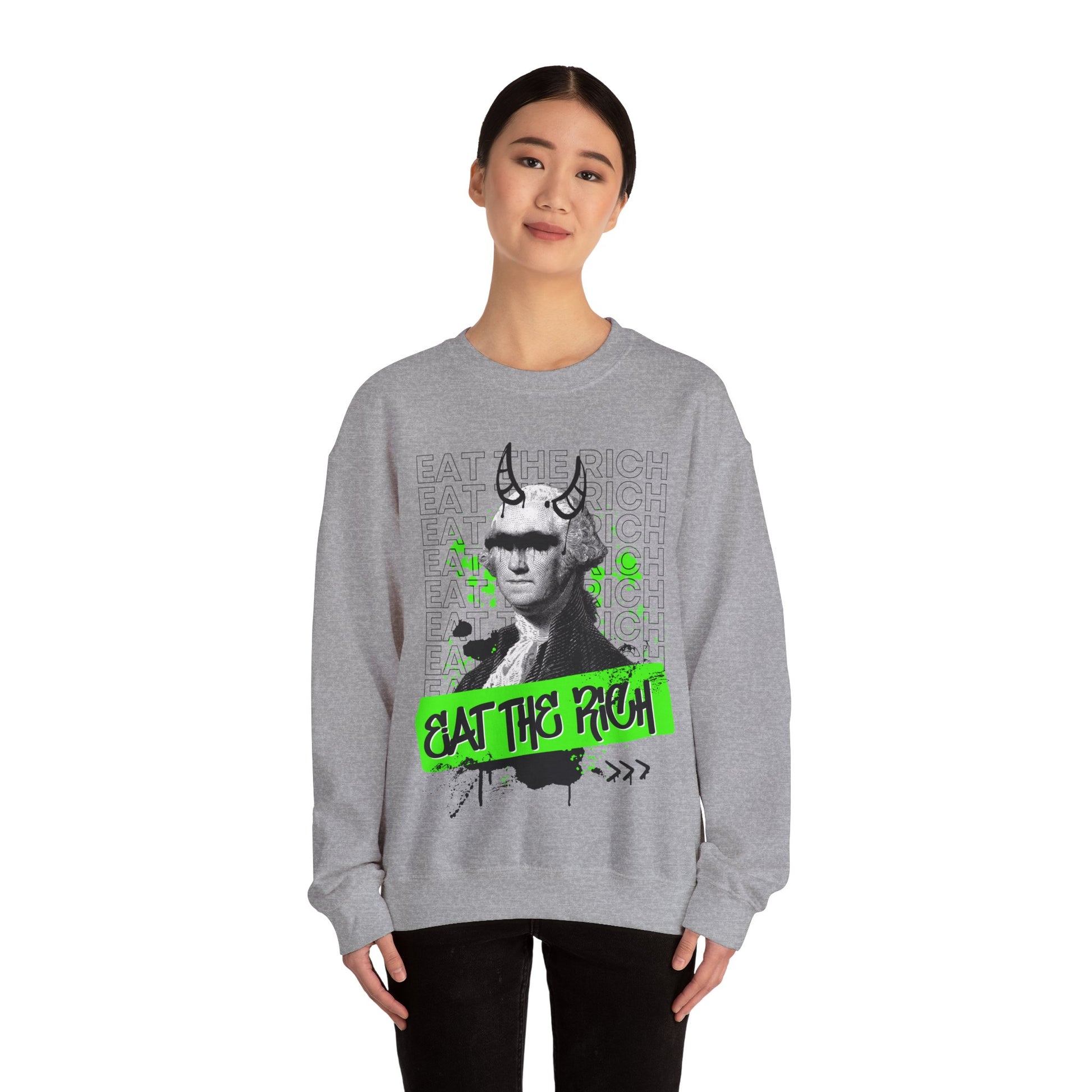 Eat the Rich Graffiti Sweatshirt