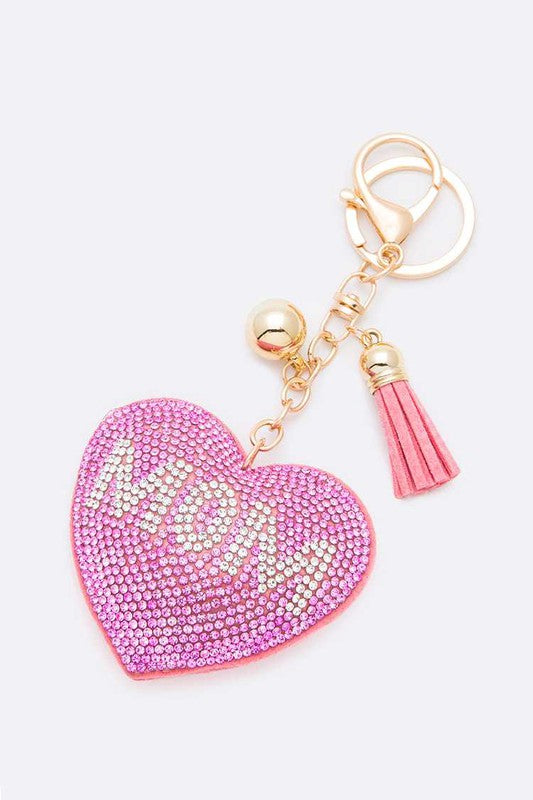 Crystal Pink Keychain Pink O S