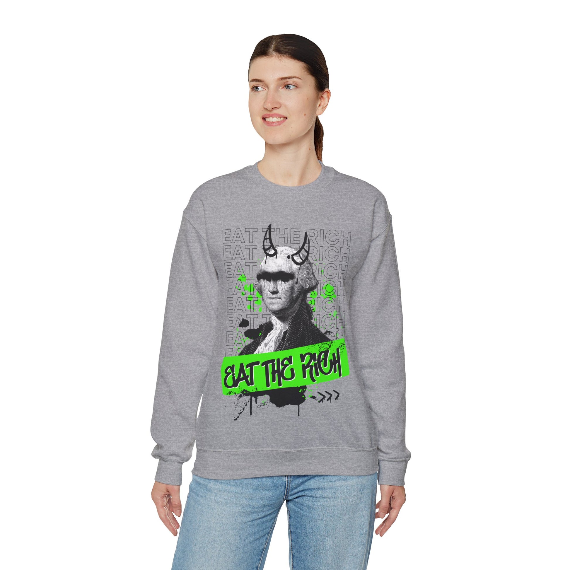 Eat the Rich Graffiti Sweatshirt