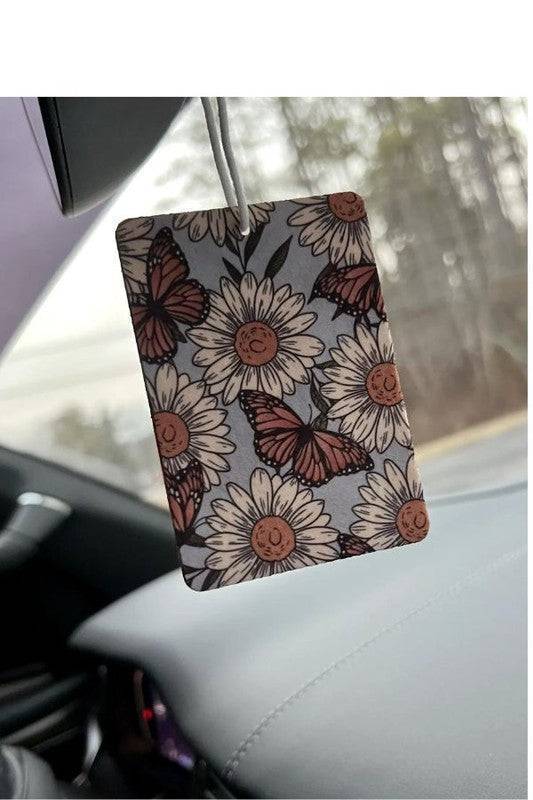 Spring Butterfly Flowers Air Freshener One Size