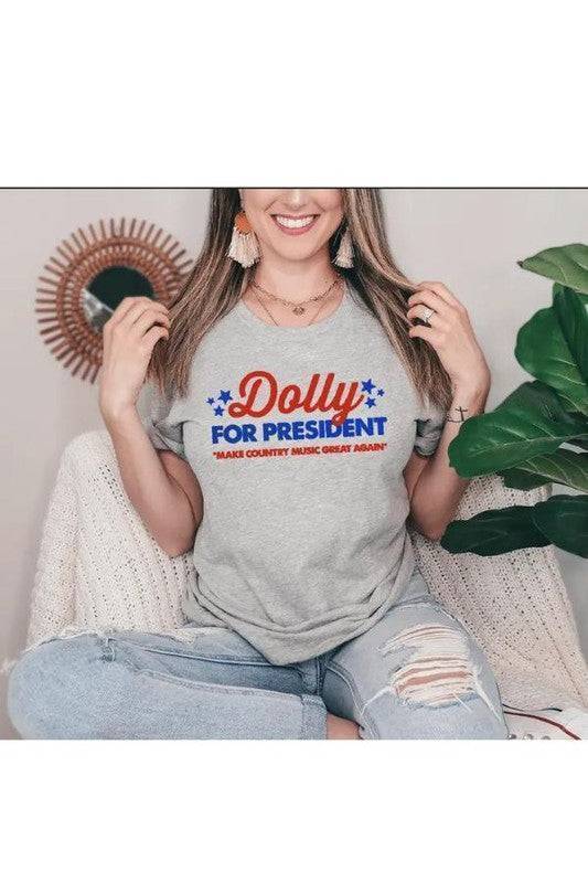 Dolly For President Gray