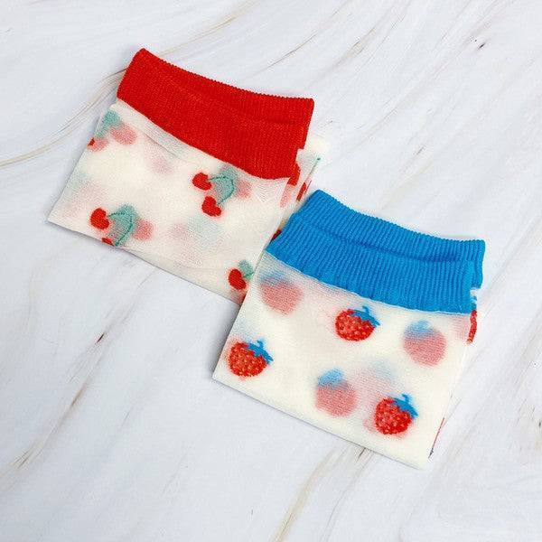 Cherry Berry Sheer Socks