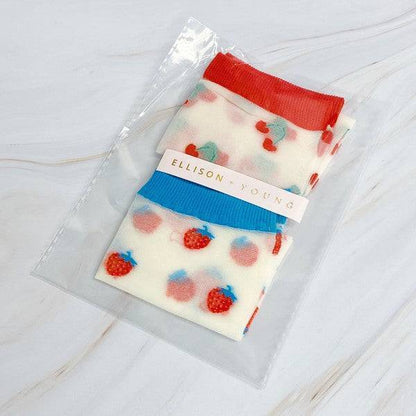 Cherry Berry Sheer Socks