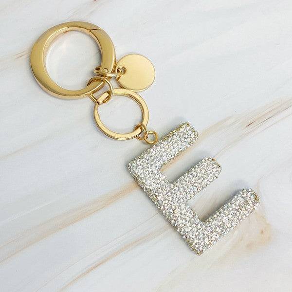 Crystal Initial Keychain E OS