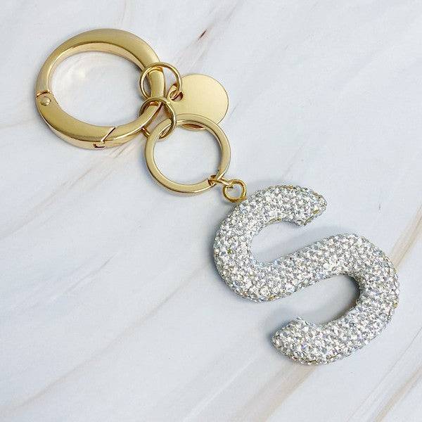 Crystal Initial Keychain S OS