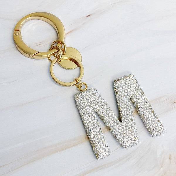 Crystal Initial Keychain M OS