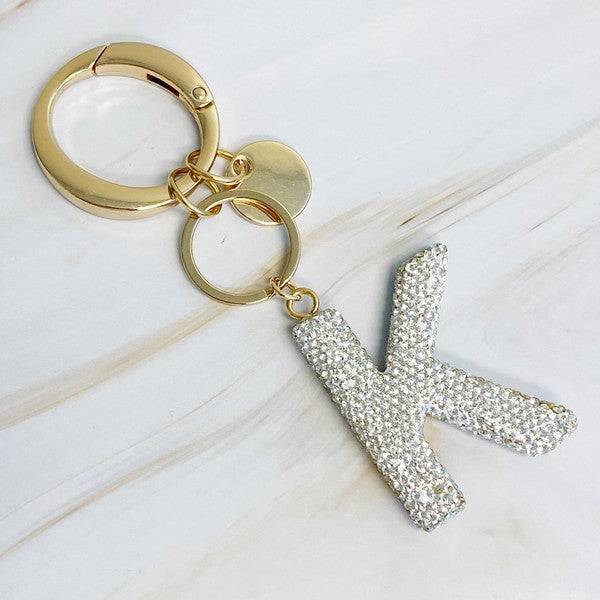 Crystal Initial Keychain K OS