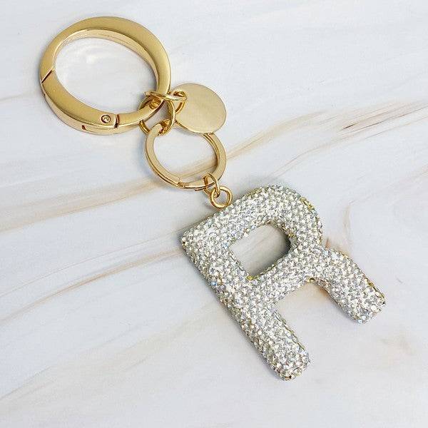 Crystal Initial Keychain R OS